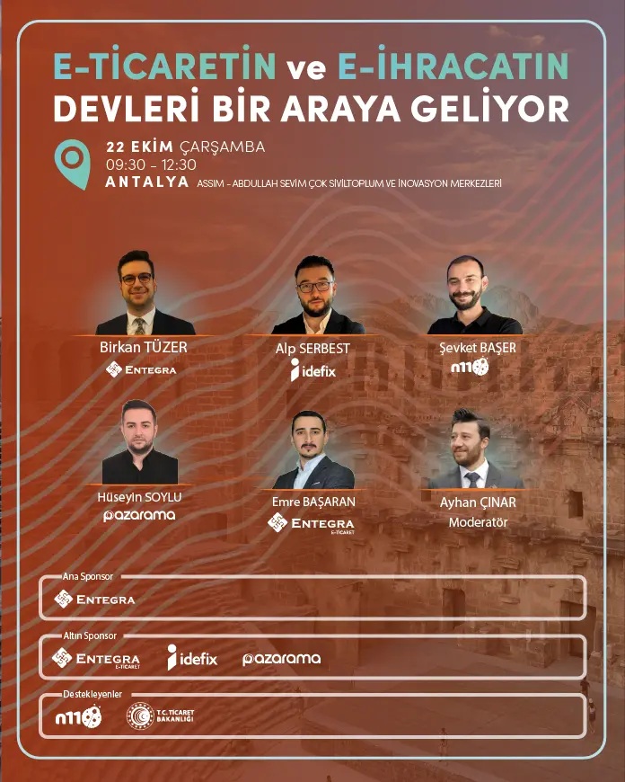 Davetlisiniz! 22 Ekim Çarşamba Büyük Antalya TEKDEV E-ticaret ve E-ihracat Konferansı