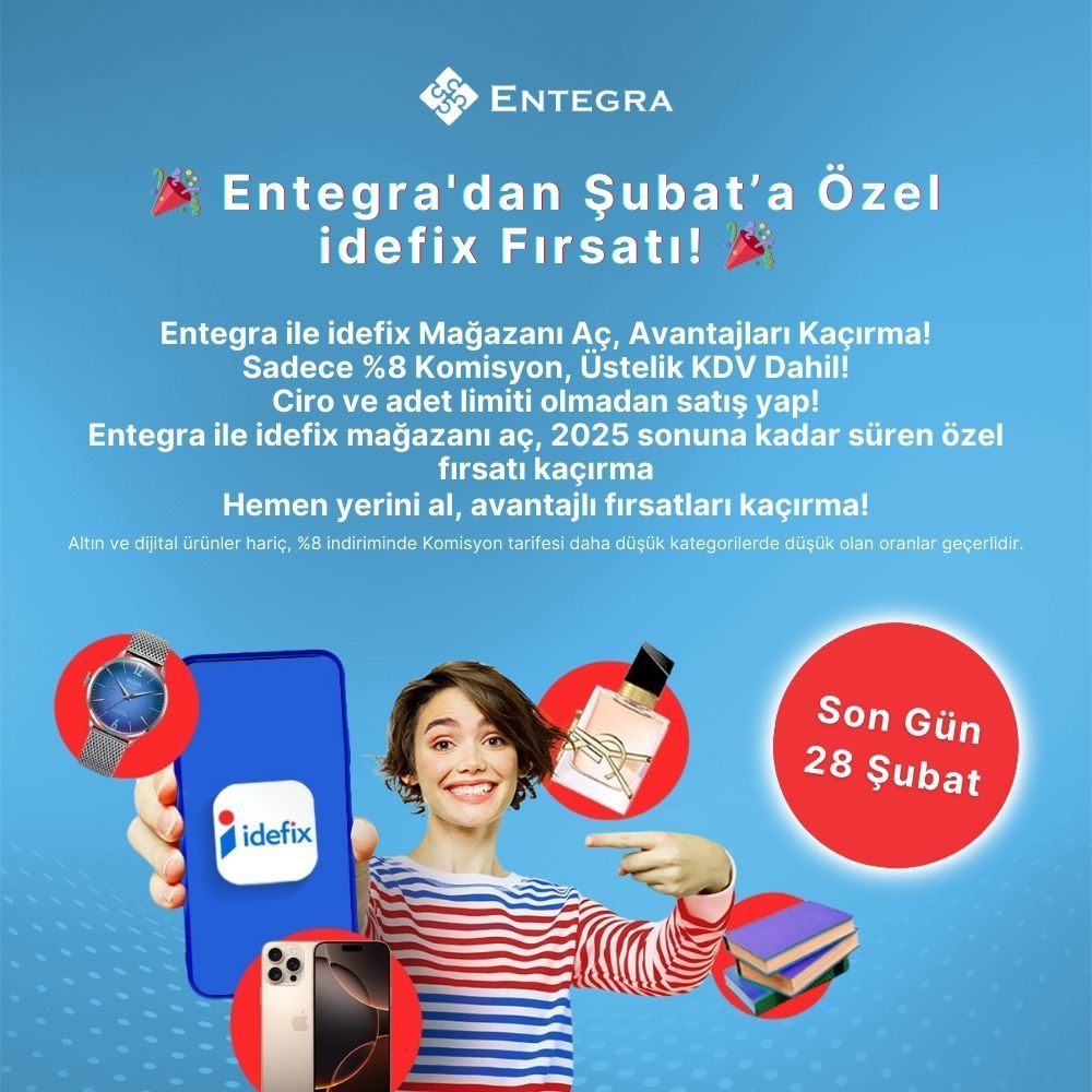 Entegra Kullanıcılarına Özel Idefix Komisyon Kampanyası