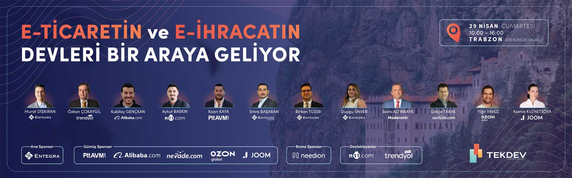 29 Nisan Cumartesi Büyük Trabzon TEKDEV E-ticaret ve E-ihracat Konferansı