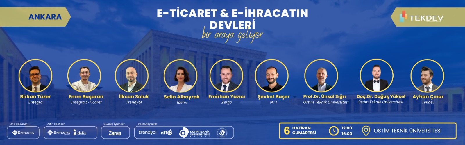 6 Haziran Cumartesi Büyük Ankara TEKDEV E-ticaret ve E-ihracat Konferansı